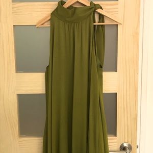 Olive green dress